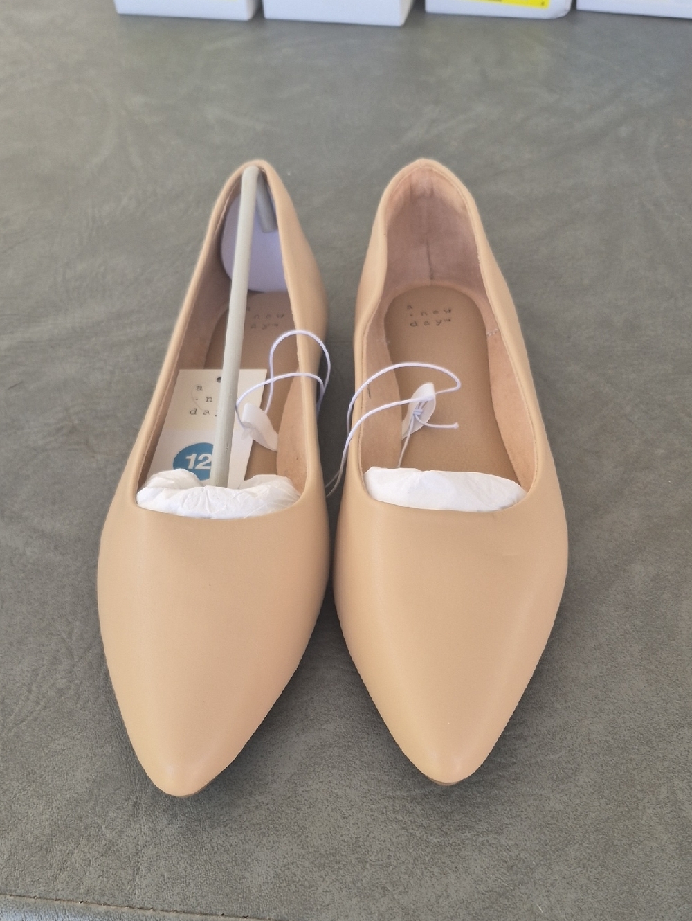a new day Pointed Toe Flats in Beige